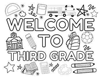 Back To School Coloring Pages 3rd Grade