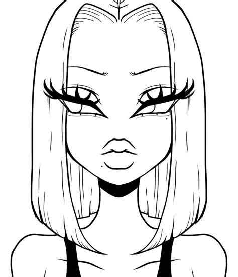 Baddie Coloring Pages Printable
