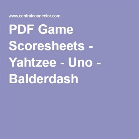 Balderdash Printable Answer Sheets