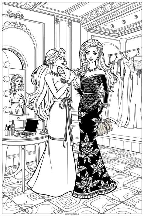 Barbie Coloring Pages Printable Pdf