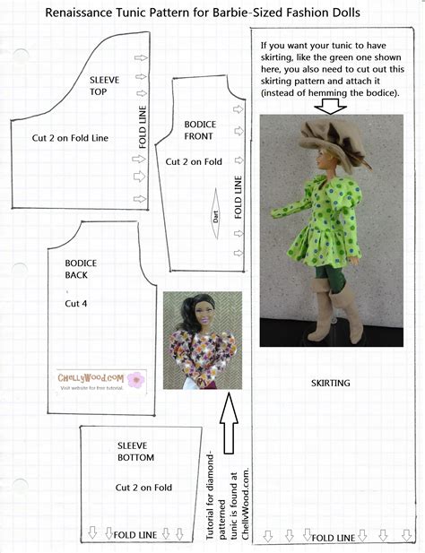 Barbie Doll Clothes Patterns Free Printable