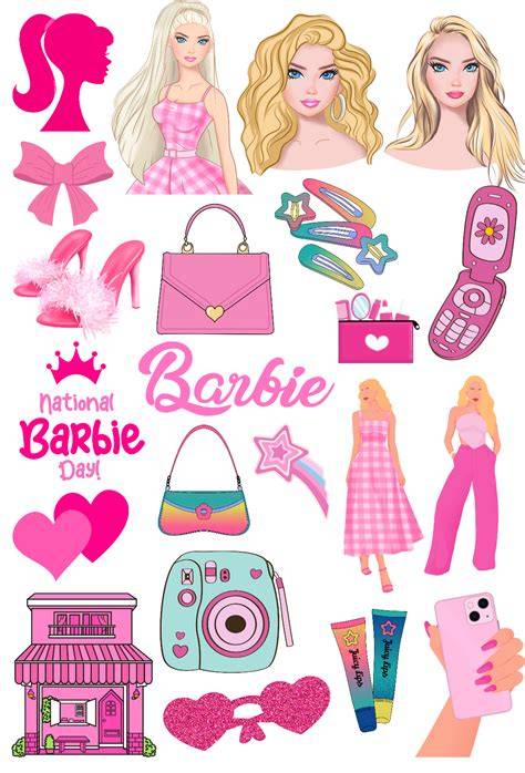 Barbie Printable Stickers