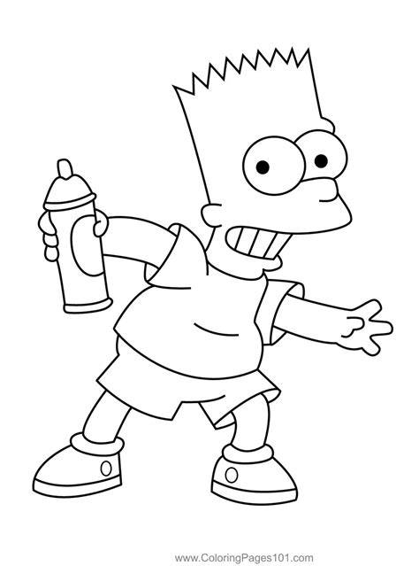 Bart Simpson Coloring Book