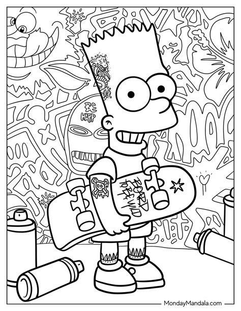 Bart Simpson Coloring Pages