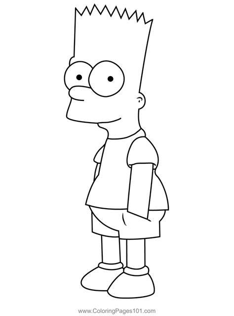 Bart Simpson Coloring Sheets