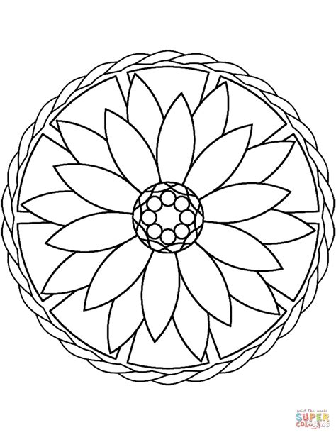 Basic Mandala Coloring Pages