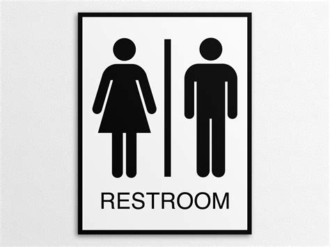 Bathroom Signs Printable