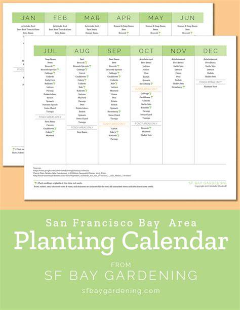 Bay Area Planting Calendar