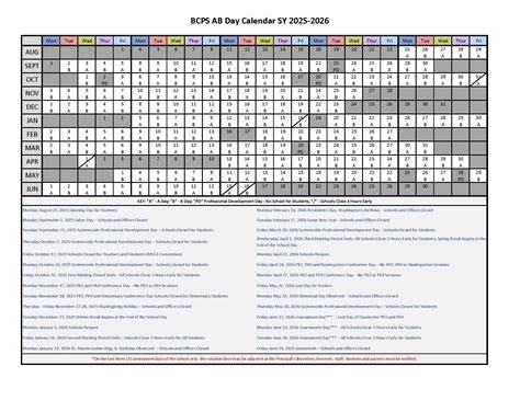 Bcps Calendar A Day B Day