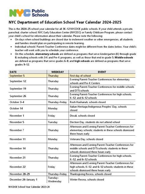Bd Of Ed Calendar