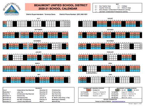 Beaumont Usd Calendar
