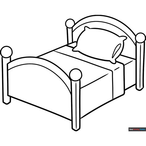 Bed Coloring Page