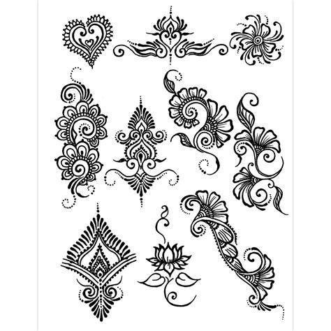 Beginner Henna Templates Printable