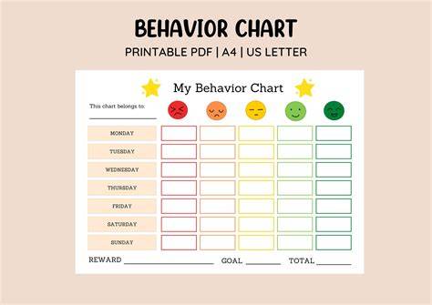 Behavior Chart Free Printable