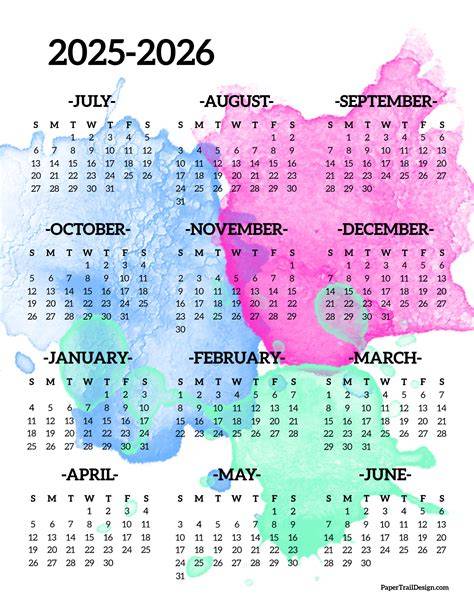 Belmont Academic Calendar 25 26