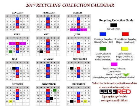 Belmont Recycling Calendar