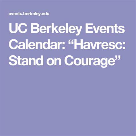 Berkeley Events Calendar