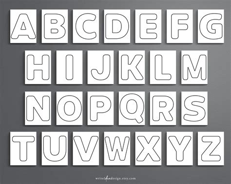 Big Letter Printable