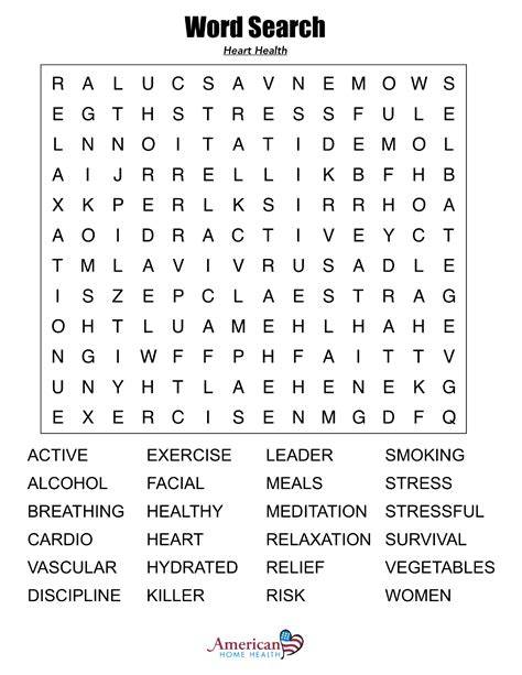 Big Word Search Printable