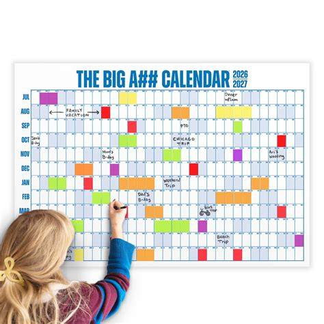 Big Year Calendar 2025