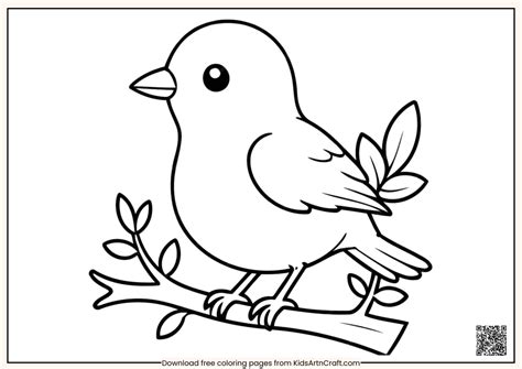 Bird Coloring Pages For Preschoolers