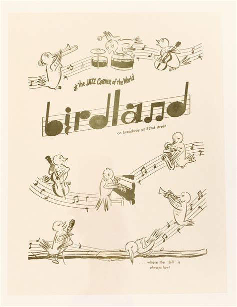 Birdland Jazz Club Calendar
