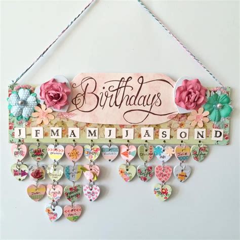 Birthday Calendar Wall