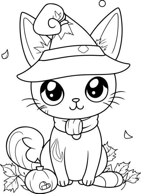 Black Cat Coloring Pictures