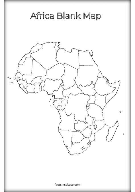 Blank Africa Map Printable