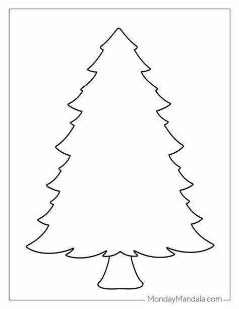 Blank Christmas Tree Coloring Page