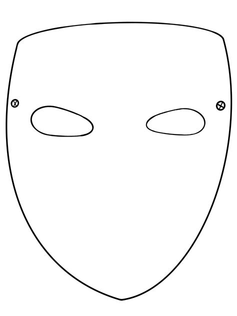 Blank Mask Template Printable