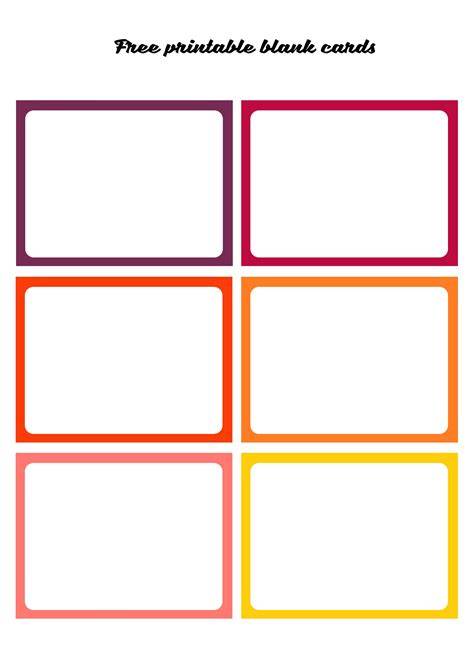 Blank Printable Cards