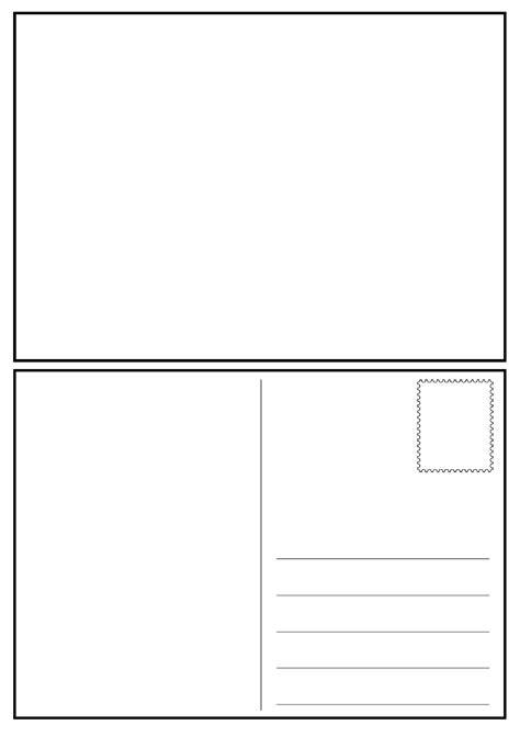 Blank Printable Postcards