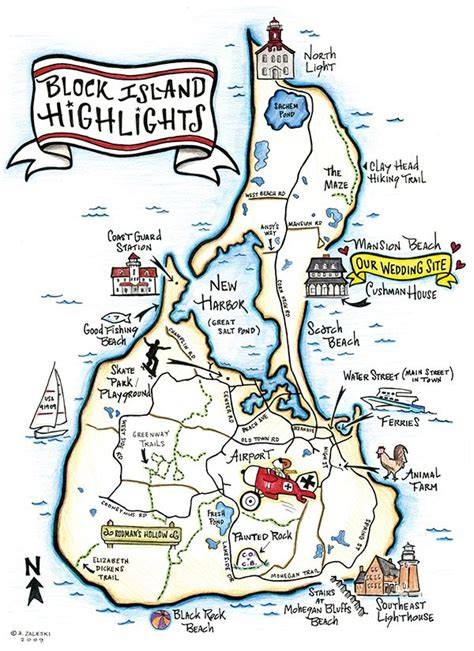 Block Island Map Printable