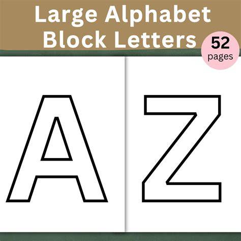 Block Letters Printable Free