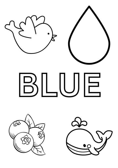 Blue Coloring Sheet
