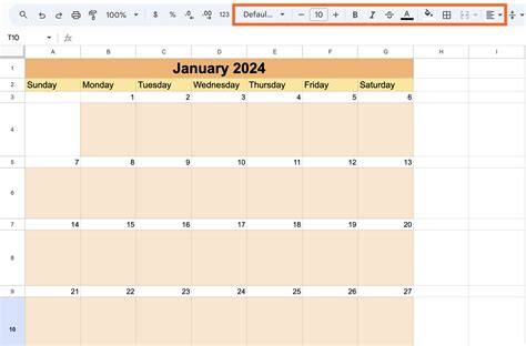 create a calendar in google sheets