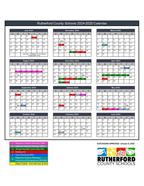 rutherford county schools calendar