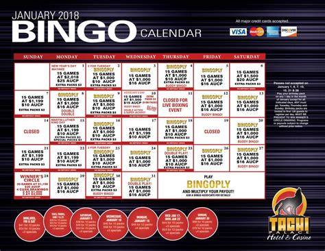 tachi palace bingo calendar