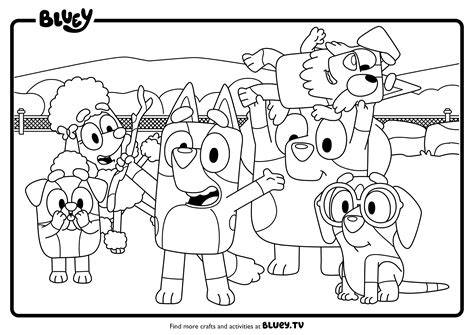 Bluey And Friends Coloring Pages