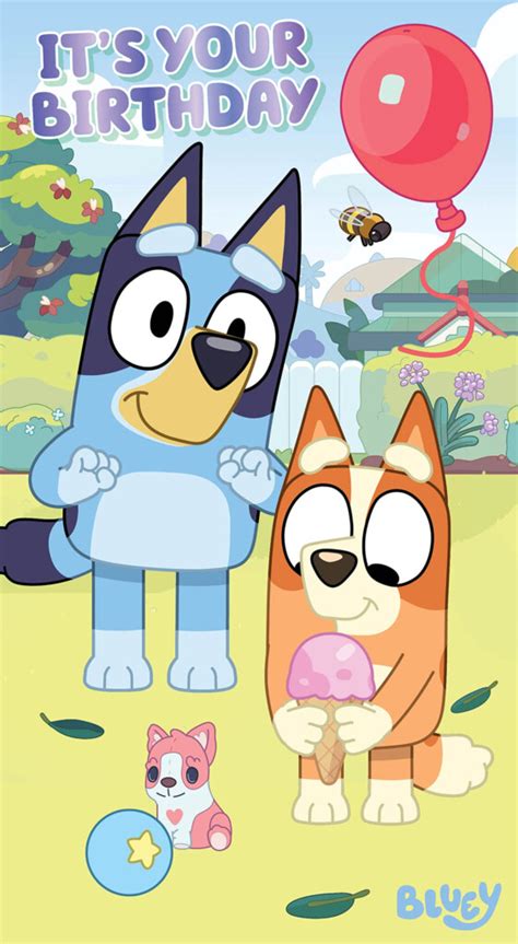 Bluey Birthday Card Free Printable