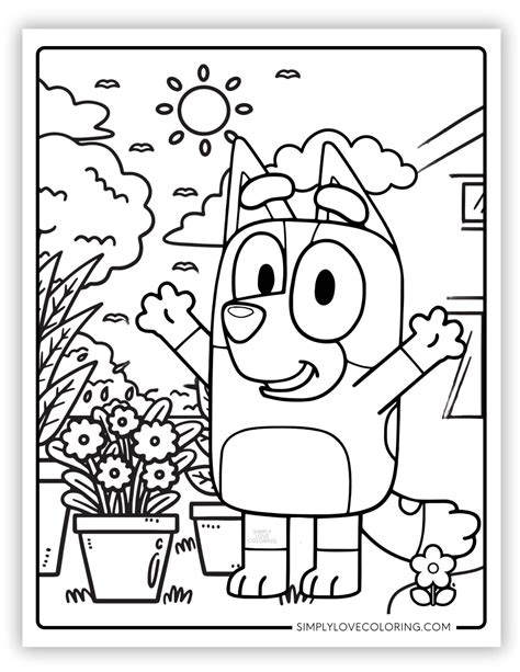 Bluey Coloring Page Printable