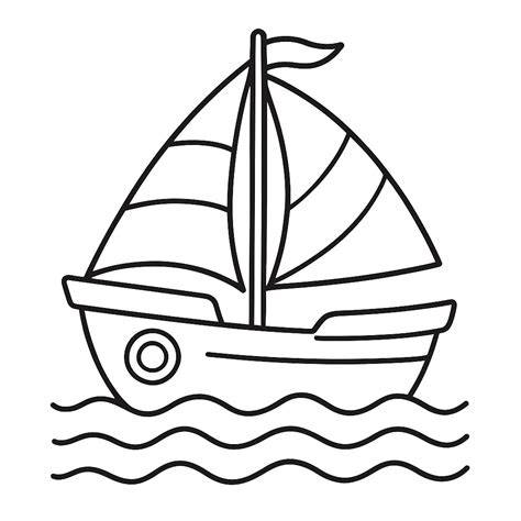 Boat Coloring Page Printable