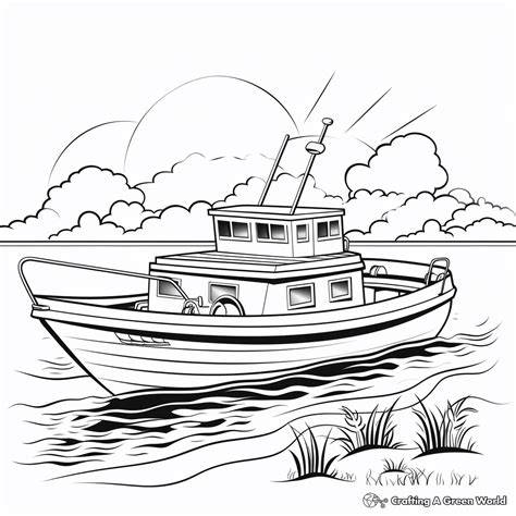 Boat Coloring Pages Printable