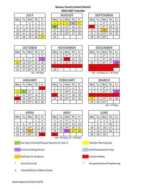 Boces Nassau Calendar