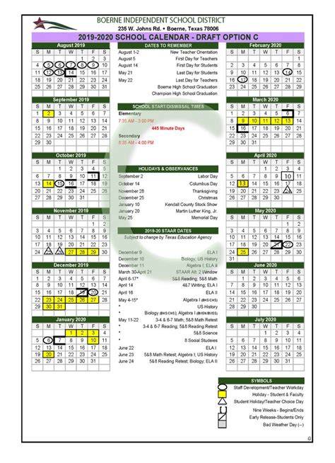 Boerne Isd Ab Calendar