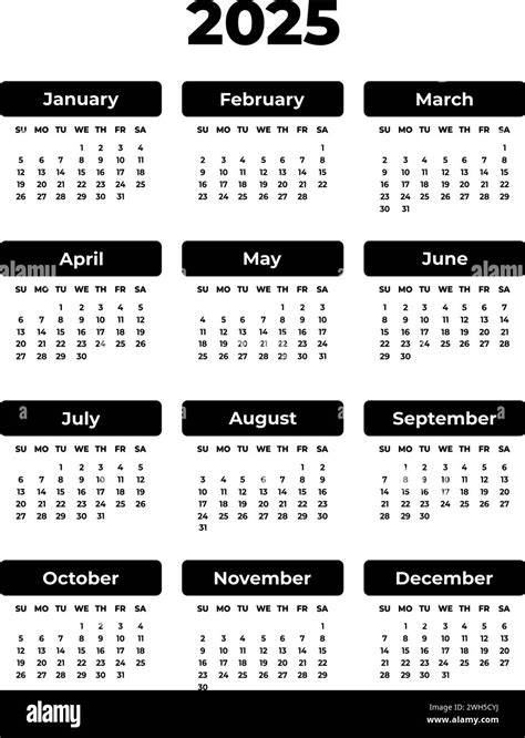 2025 calendar book