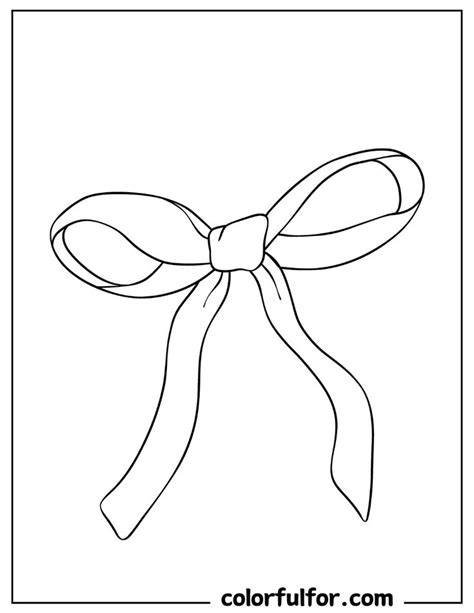 Bow Coloring Sheet