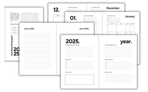 2025 calendar book
