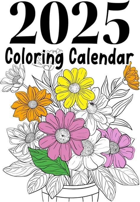 2025 coloring calendar